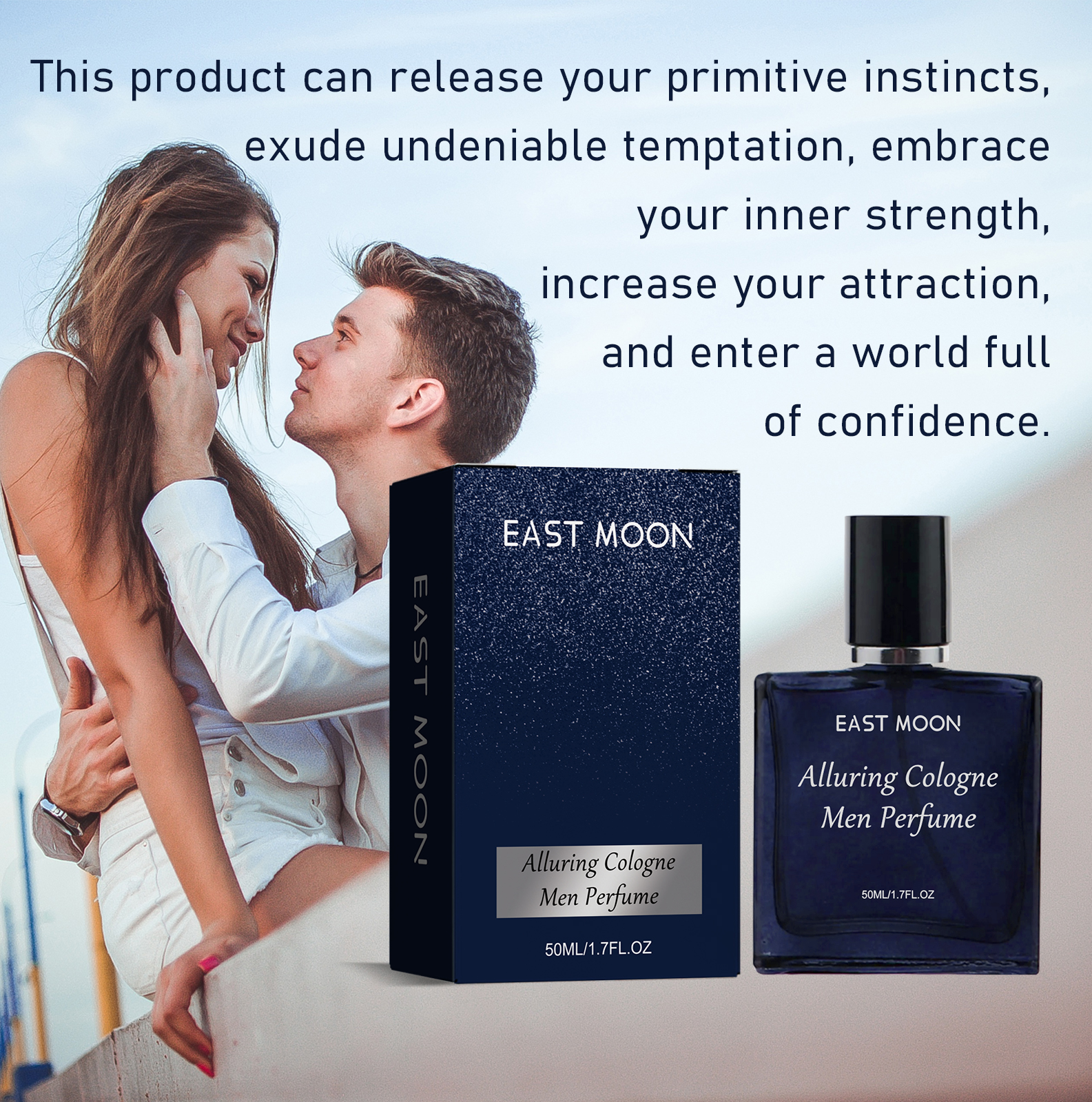 Men Cologne Fresh Natural Light Long Lasting Scent For Dating And Daily Wear 50ml