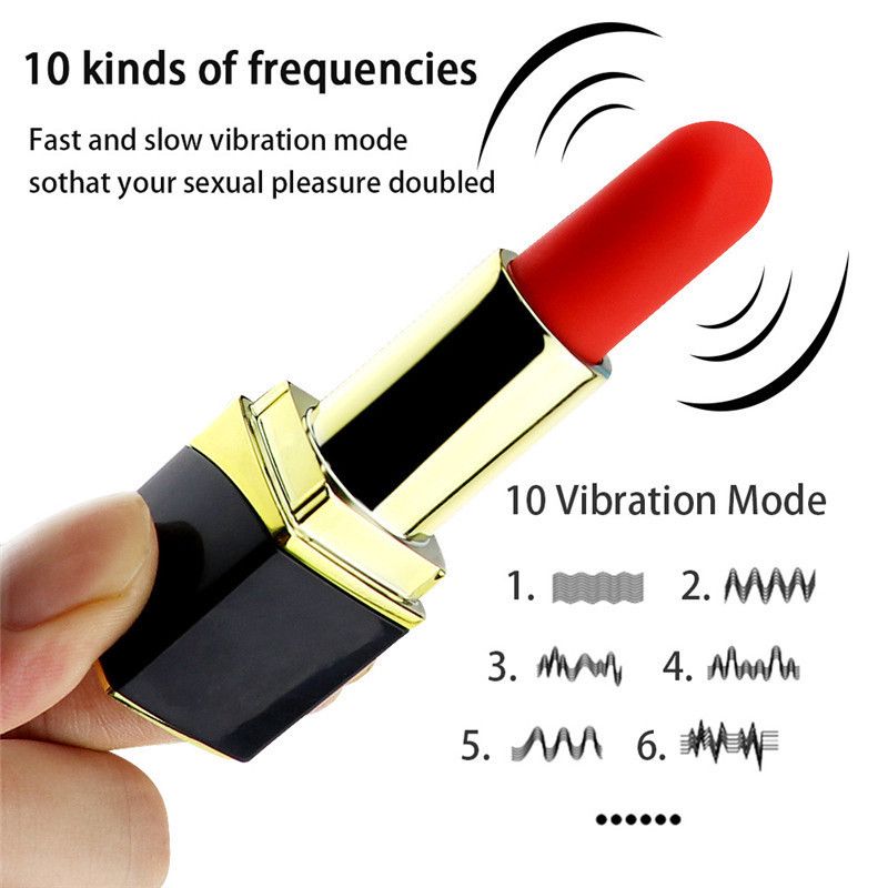 Women's Sex Toys Portable Mini USB Magnetic Charging Lipstick Bullet Vibrator Massager for Masturbation Adult Toy