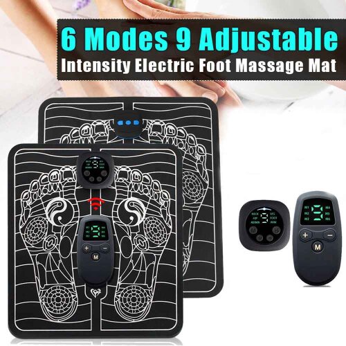 EMS Foot Massager Pad Blood Circulation Muscle Relief Pain Set
