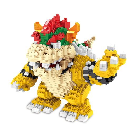 Bowser Building Blocks Puzzle Micro 3D Figures Educational Brick Toys