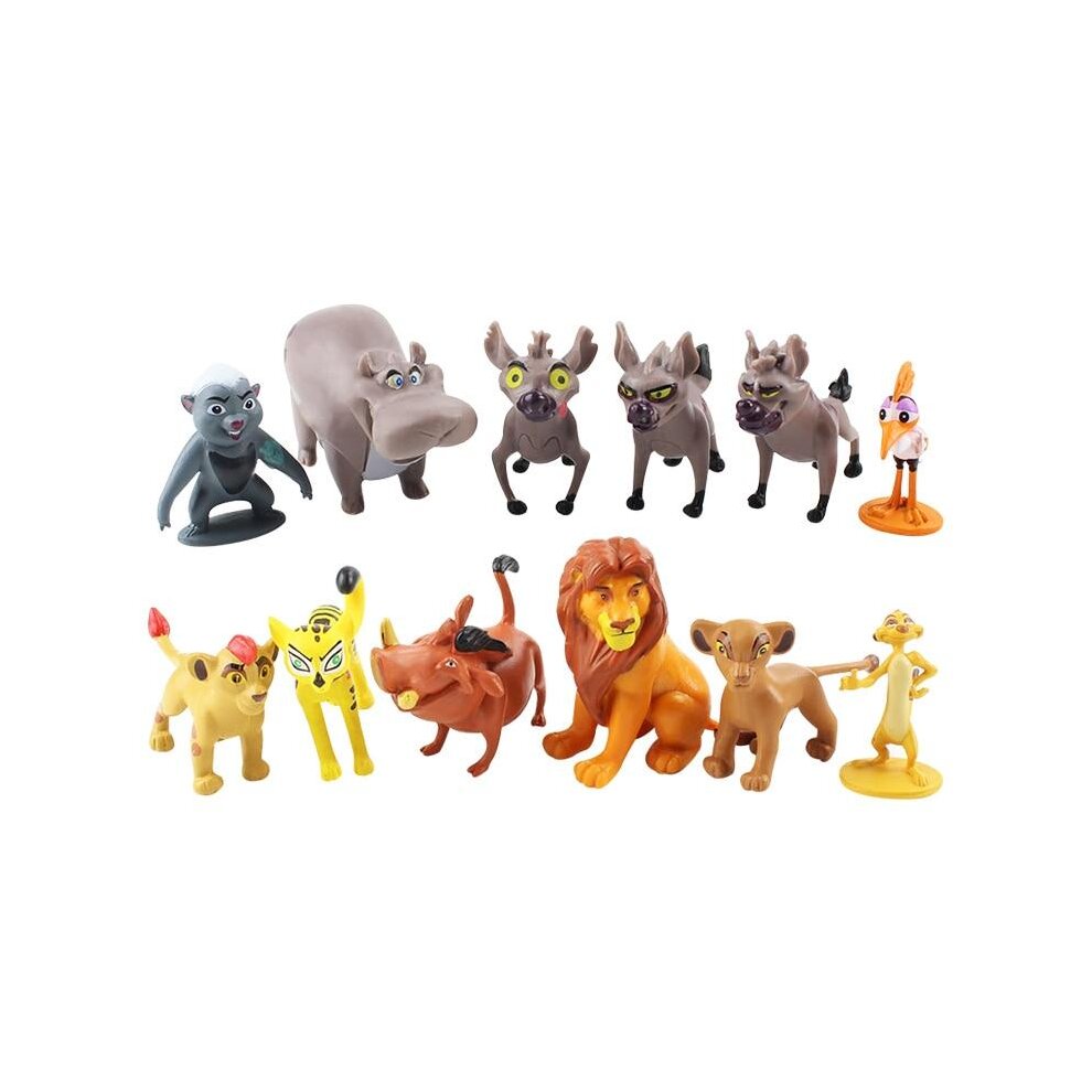 12pcs Cartoon The Lion Guard PVC Action Figures Bunga Beshte Fuli Ono The Lion Nala Timo