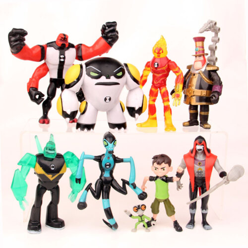 9pcs BEN 10 Action Figures PVC Doll Set Play Toy Model Gift 5'