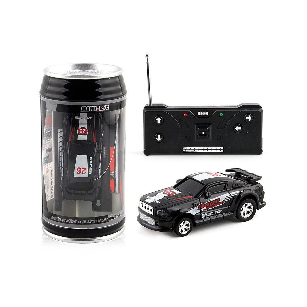 (Blue) Toy Car Children Mini Canned Remote Control Car