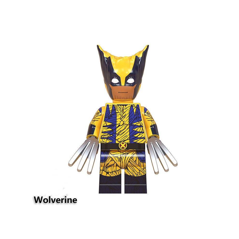 Minifigures Toy Set Marvel Superhero Series Assembled Building Blocks Kit 8PCS Pack Includes Groot Deadpool Batman Hulk Action Figures Bricks Fit Lego Ideal for Christmas Stocking Collection and Display Toy for Kids Adult