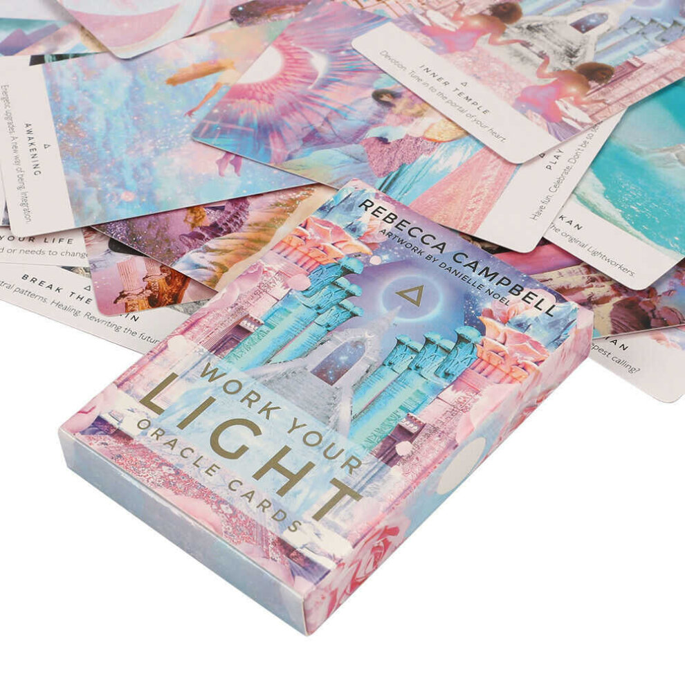 Tarot Card Work Your Light Oracle Cards 44 Card Deck and Guidebook Mind Body Spirit