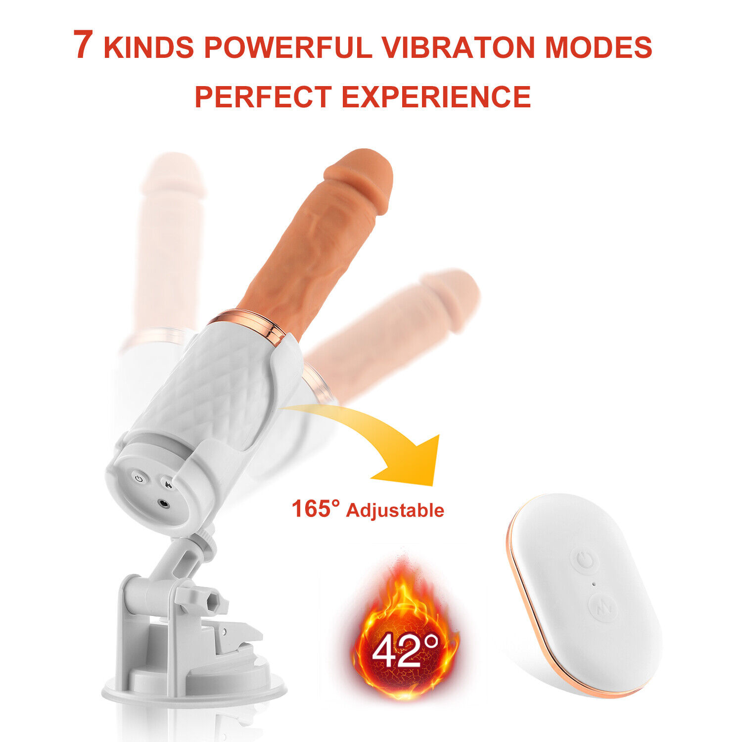 Sex Machine for Women Anal Prostate Dildo Vibrator Electric Fucking Love Sex Toys G spot Stimulator Automatic Thrusting Heating Wireless Remote Control Hands-Free with Strong Suction Cup for Adult Couples Gay Pleasure Play