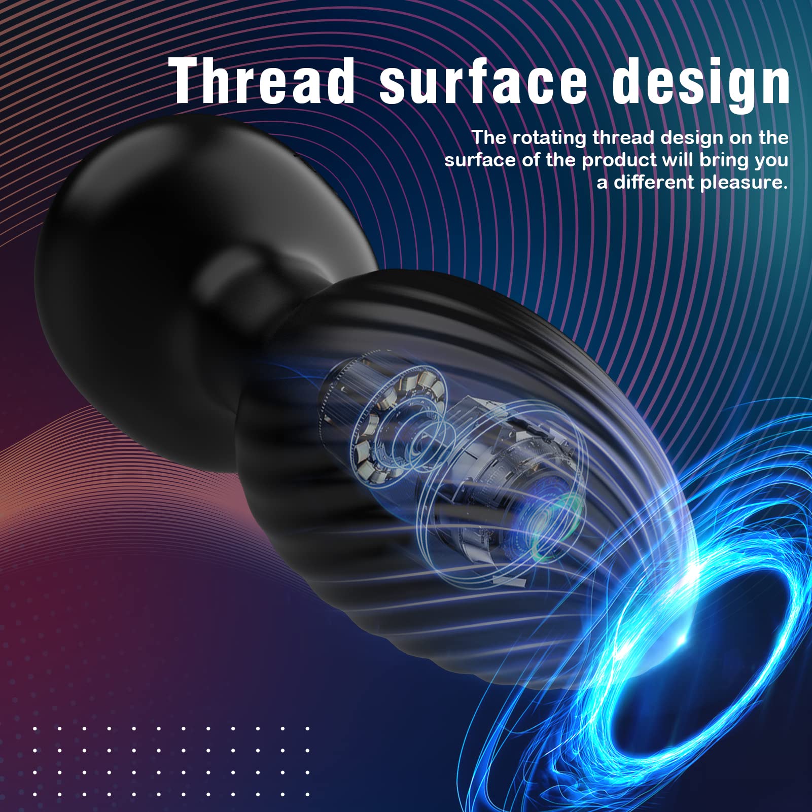 Anal Vibrators Sex Toys Anal Plug Prostate Massager Butt Plug G Spot Adult Masturbator Toys for Mens Couples Women Pleasure Remote Control with 7 Rotation and 7 Vibration