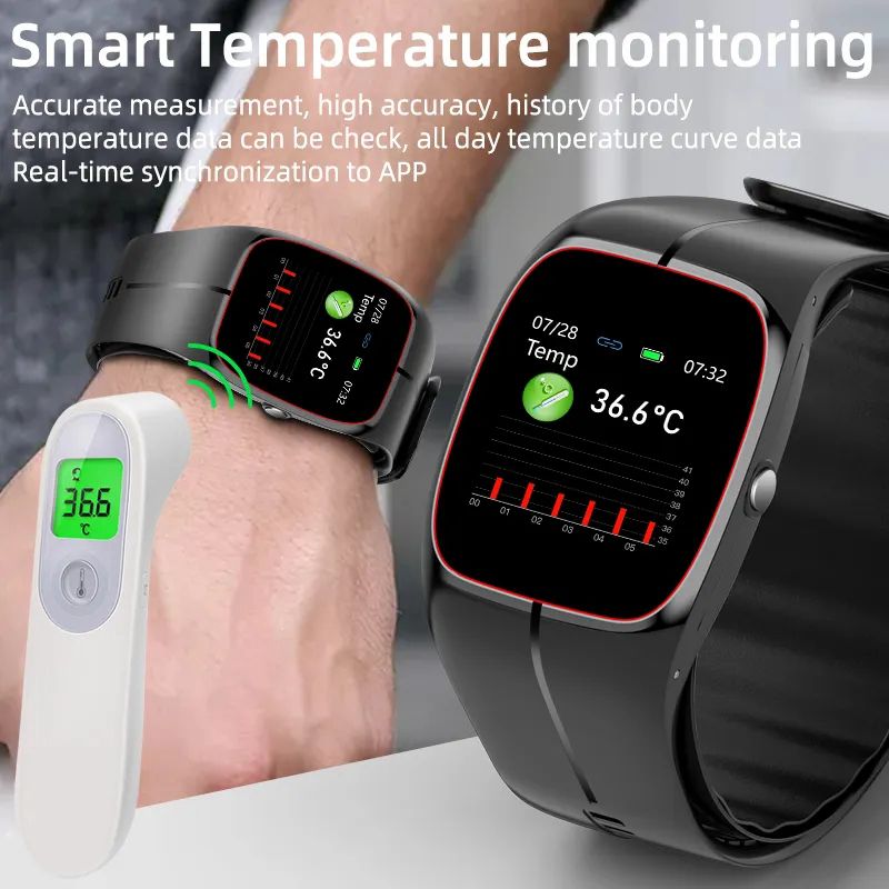 Smart Watch Air Pump Sphygmomanometer Medical Grade Heart Rate Wristband Health Bracelet Smartwatch