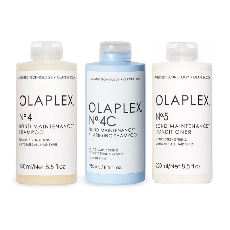 Olaplex Complete Cleansing Kit No.4 Bond Maintenance Shampoo No.4C Bond Maintenance Clarifying Shampoo No.5 Bond Maintenance Conditioner