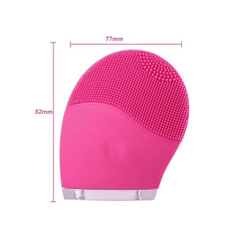 Sonic Electric Face Cleanser Massager Brush Silicone Facial Cleansing Brush Skin Care Pore Cleaning Portable USB Rechargeable Waterproof