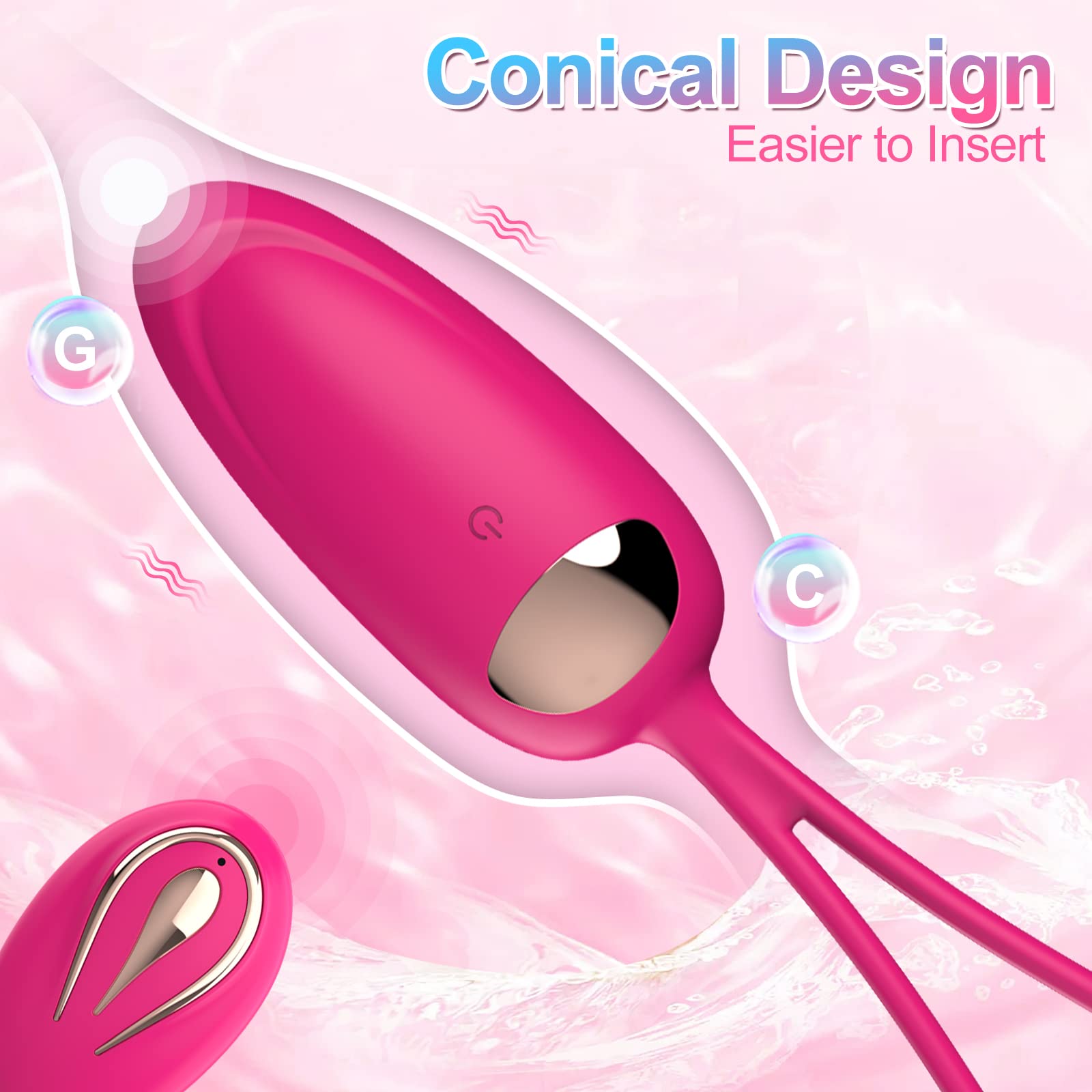 (Purple) Bullet Vibrator Wireless Vibrating Eggs Clitoral Wearable Love Balls Adult Sex Toys for Women Couples with Remote Control for G-Spot Stimulation