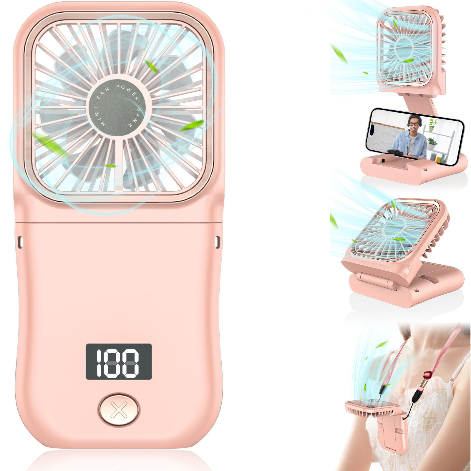 Small Cooling Quiet Cooler Fan Personal Desktop Fan Cool Venty Pocket Fan USB