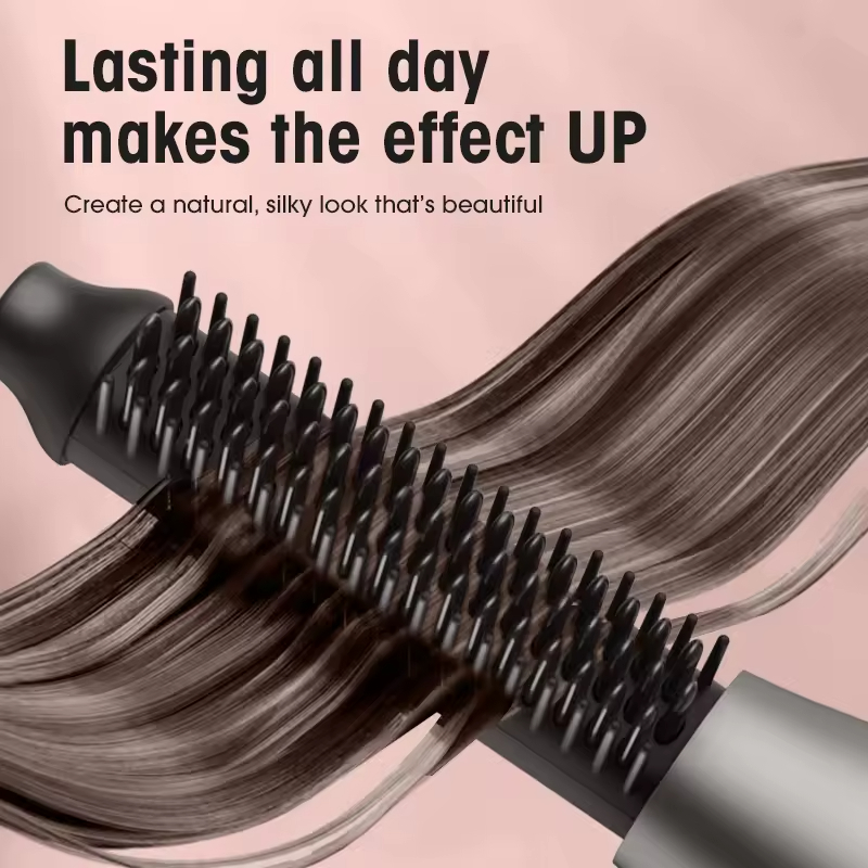 Hair Straightening Brush Ceramic Straightener Brush for All Hair Types Electric Heated Hot Hair Brush Hair Curler Travel Curling Iron Adjustable Temp