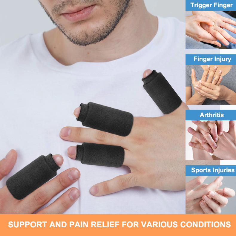Finger Ice Sleeves Ice Packs for Fingers Thumbs and Toes Hot Cold Therapy for Arthritis Tendinitis Trigger Finger and Swollen Finger 4 PCS Pack