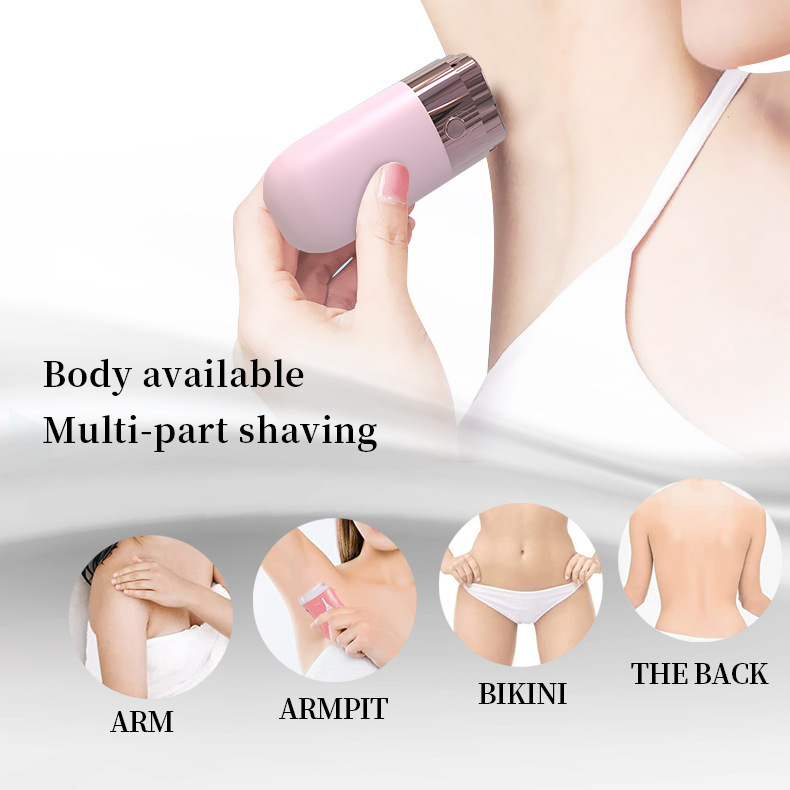 Floating Dual-Head Hair Remover with USB Charging Portable Mini Electric Shaver for Women