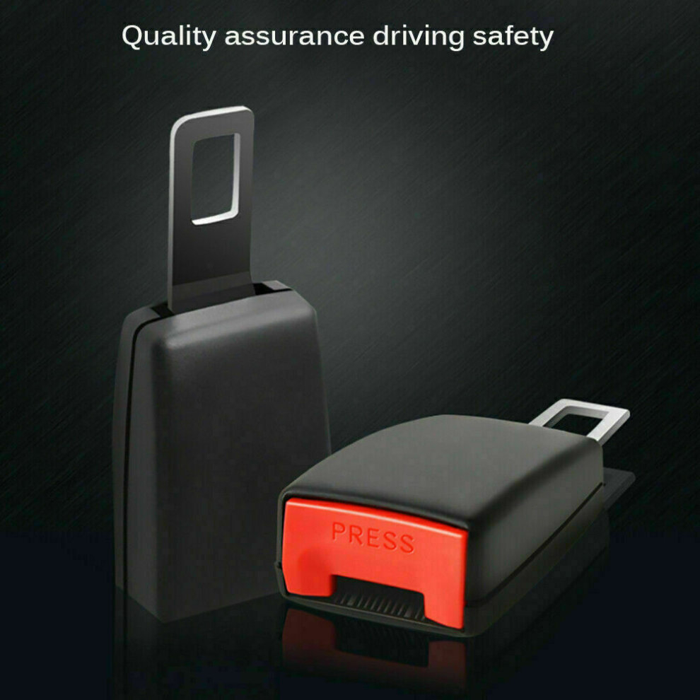 2X Car Universal Safety Seat Belt Extension Auto Seat belt Buckle Clip