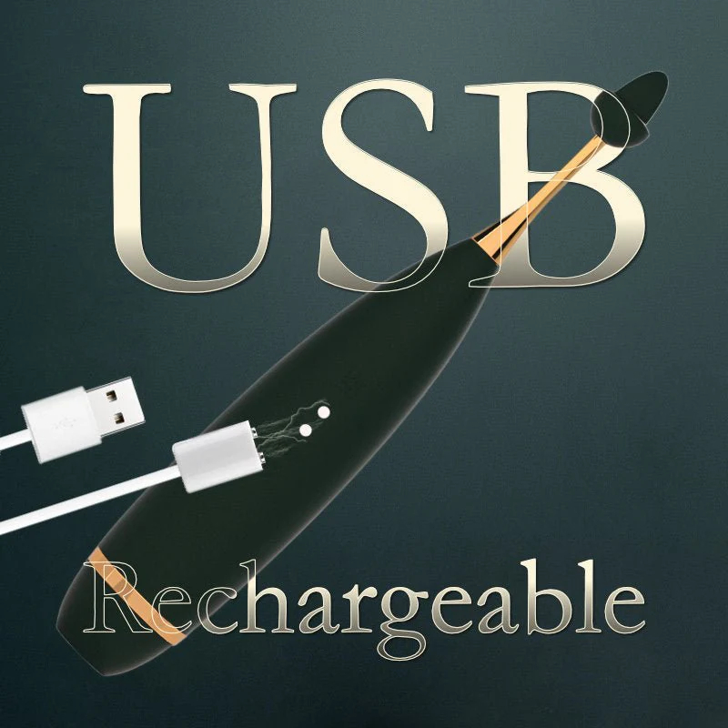 (Green) Orgasm Pen with Sucking Function Sucking Vibration Point Tidal Pen Multi Head Set Female Masturbation Massager Sex Toys G Spot Wand Vibrator