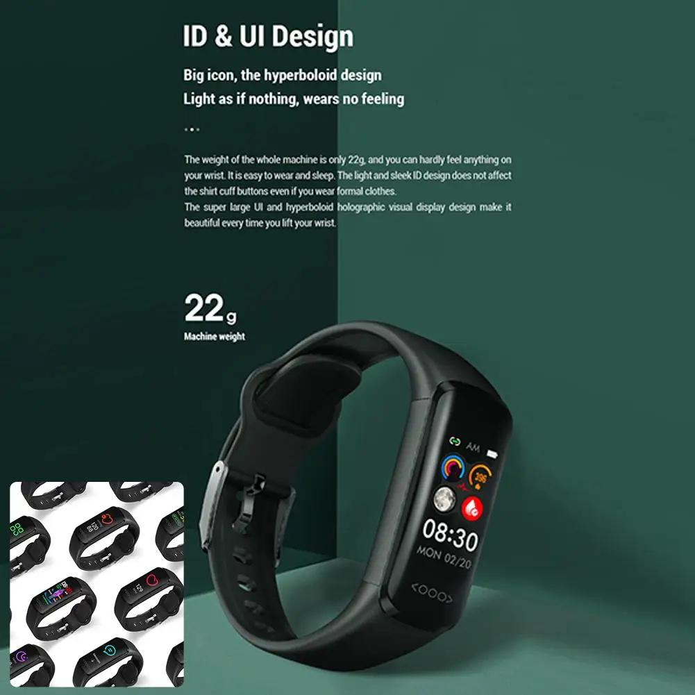 Smart Watch Non-invasive Blood Sugar Monitoring Sports Fitness Bracelet Ip68 Waterproof for Android IOS
