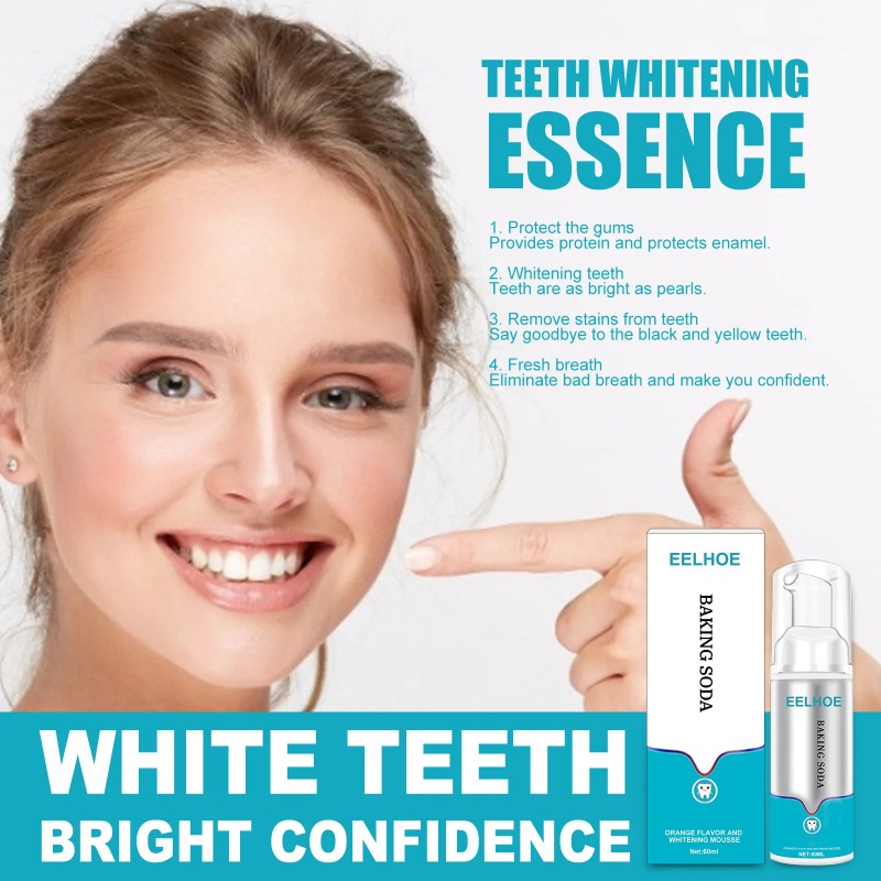 Whitening Oral Hygiene Mousse Toothpaste Dental Refreshes Breath Teeth Cleansing Reduce Yellowing Remove Stains Teeth Teeth Whiteners 60ml