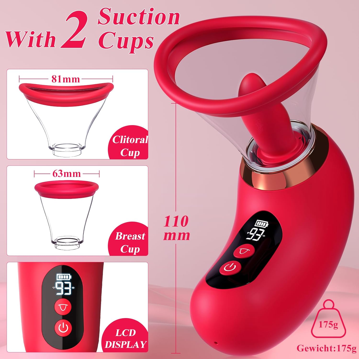 Female Sex Toys Women Suction Vibrator Sucking Tongue Licking Vibrators Nipple Suckers Clit Licker Clitoral Stimulator Pump Vibrating Sex Toy Adult Toys