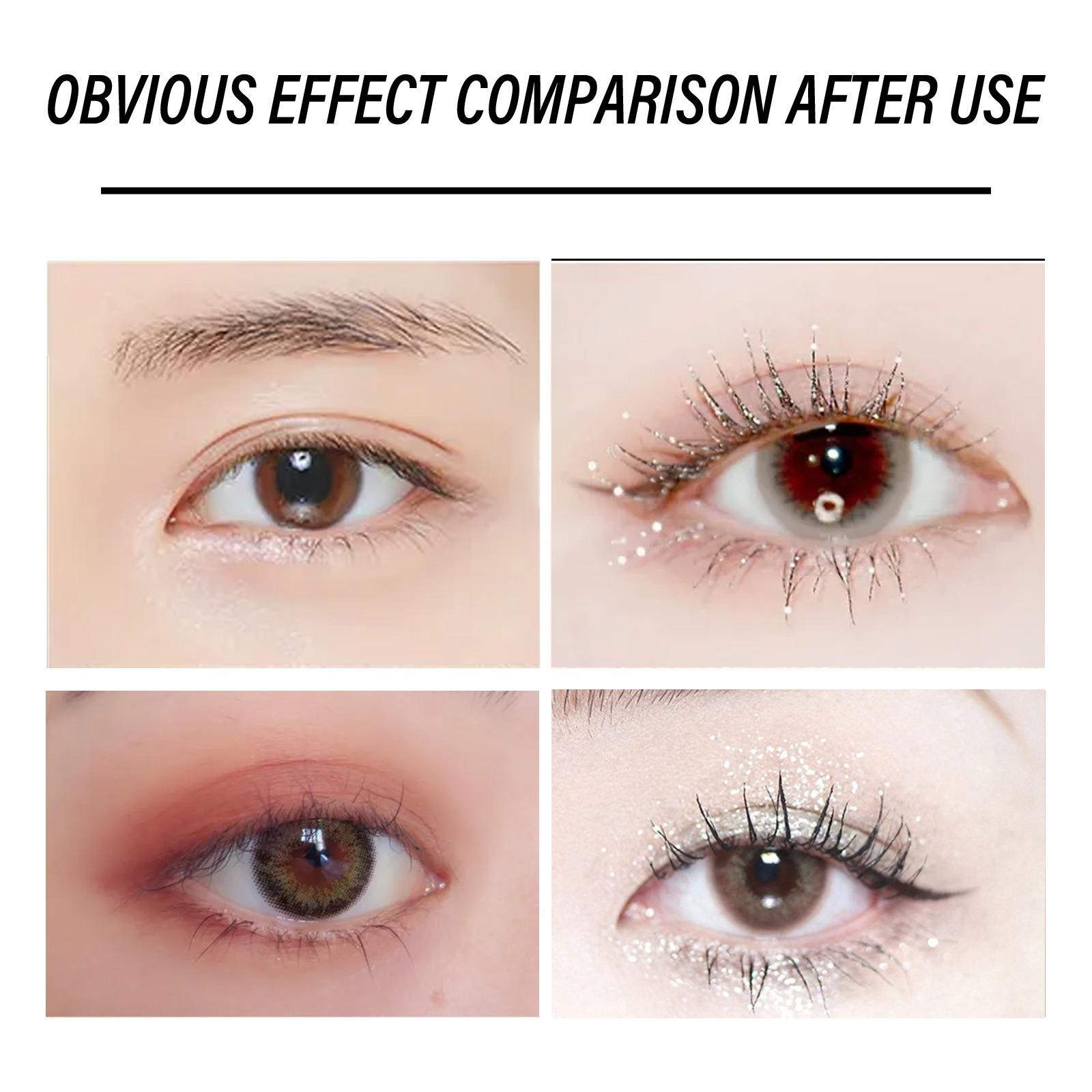 (1pc Mascara) Diamond Glitter Mascara Quick Dry Long Lasting Waterproof Curling Thick Shiny Eyelash Sexy Mascara Stereotyping Shining Beauty Makeup  Cosmetics Tool UK