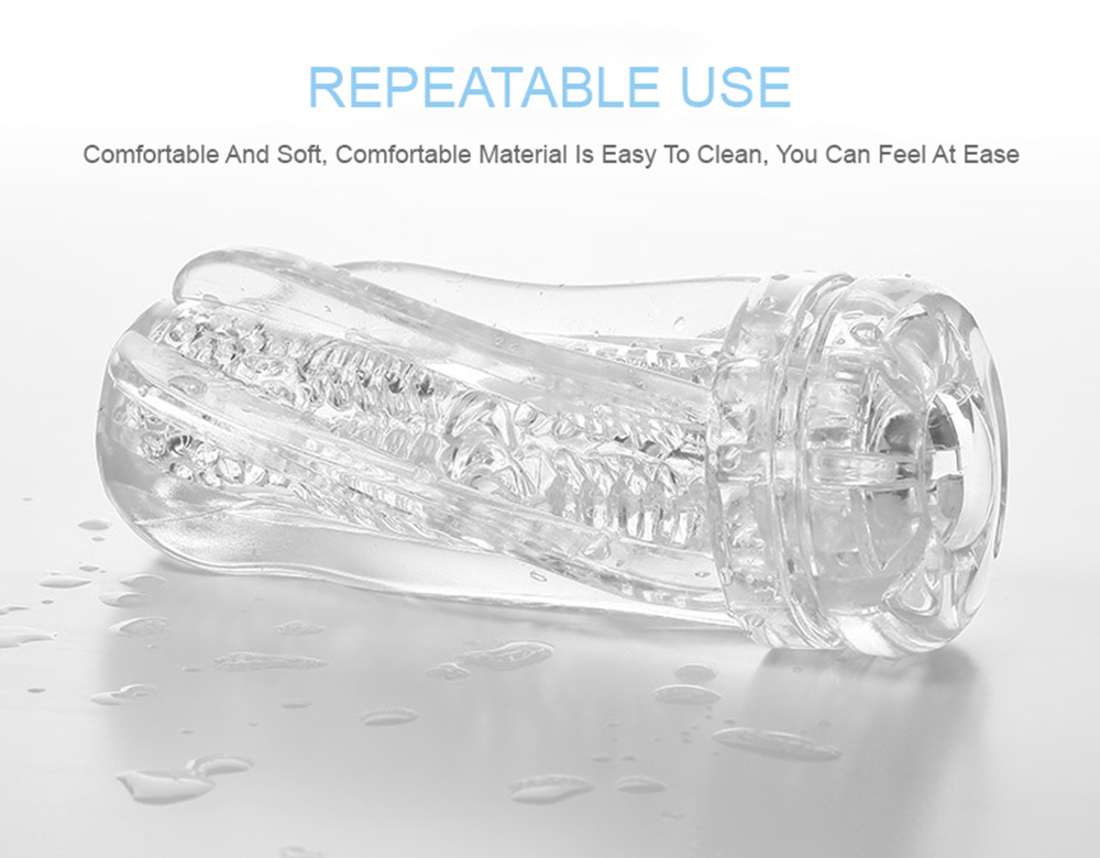 (Black) Male Masturbator Cup Soft Pussy Sex Toys Transparent Vagina Adult Endurance Exercise Sex Products Erotic Adult Supplies Vacuum Pocket Cup Masturbation for Men