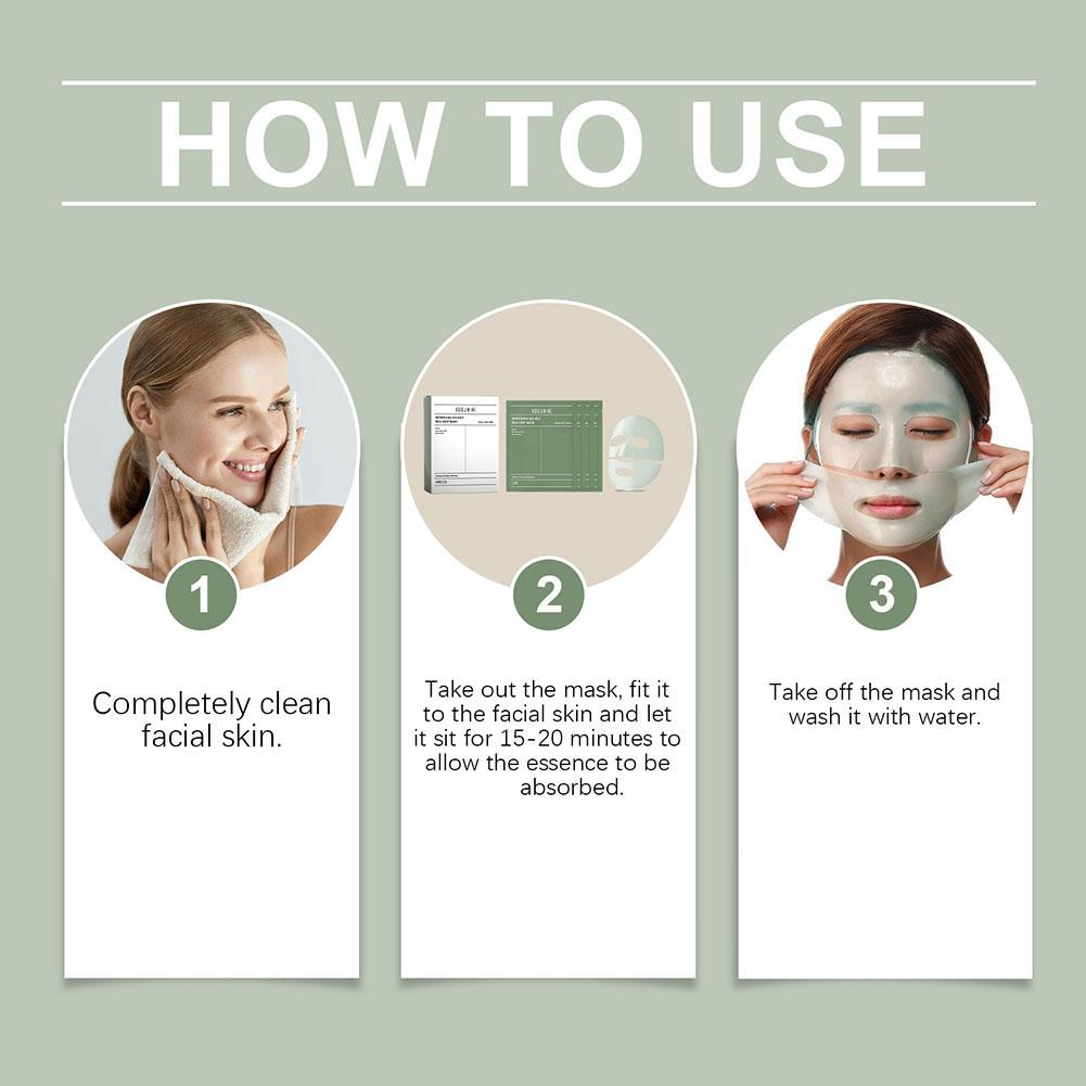 (1PC) Seaweed Face Mask Rejuvenation Hydration Tighten Skin Barrier Repair Smooth Long Lasting Moisturizing Improved Elasticity Facial Skin Care Masks