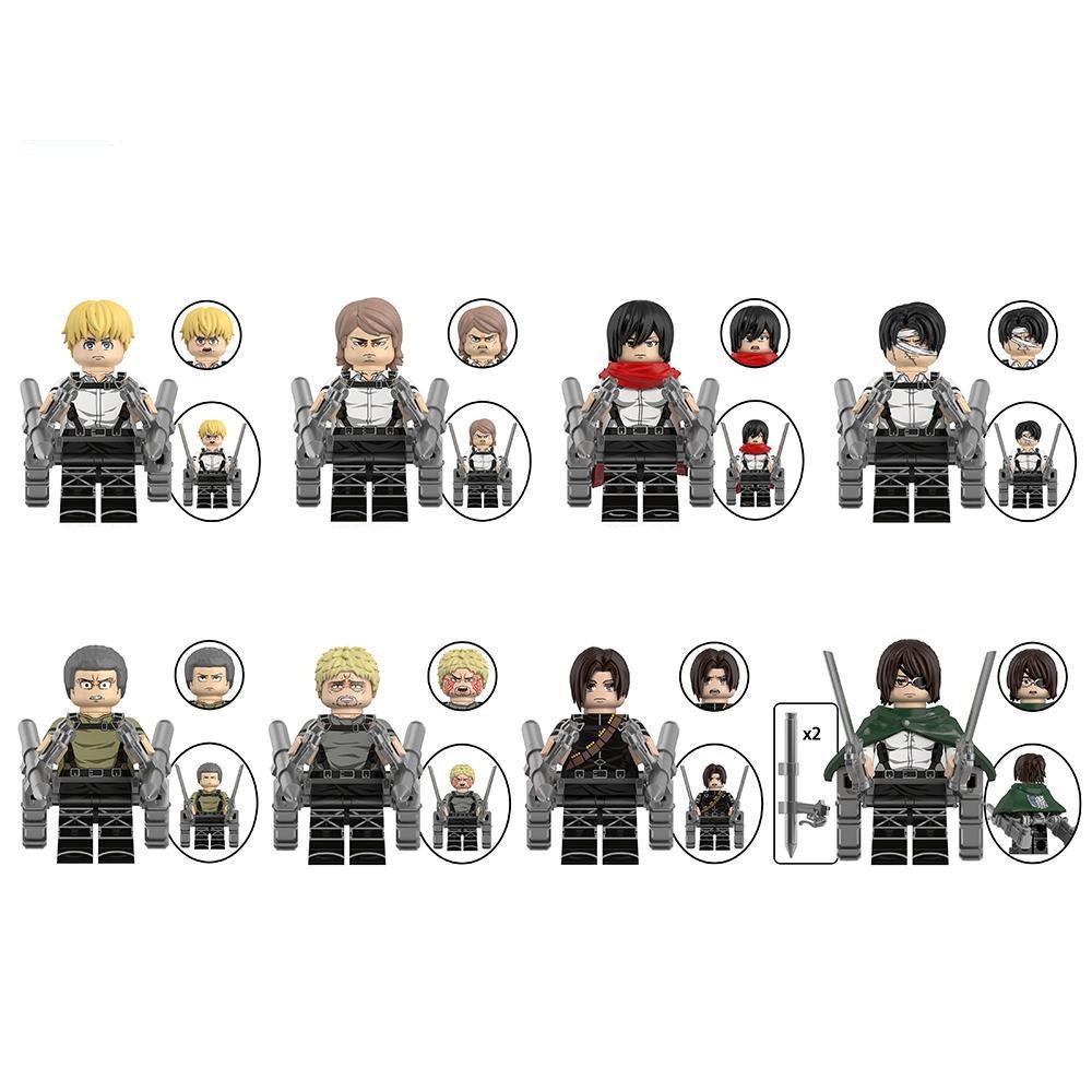 (Style B) Game Figures Building Blocks Anime Minifigures Toy for Kids Fits Lego Suit with Weapons