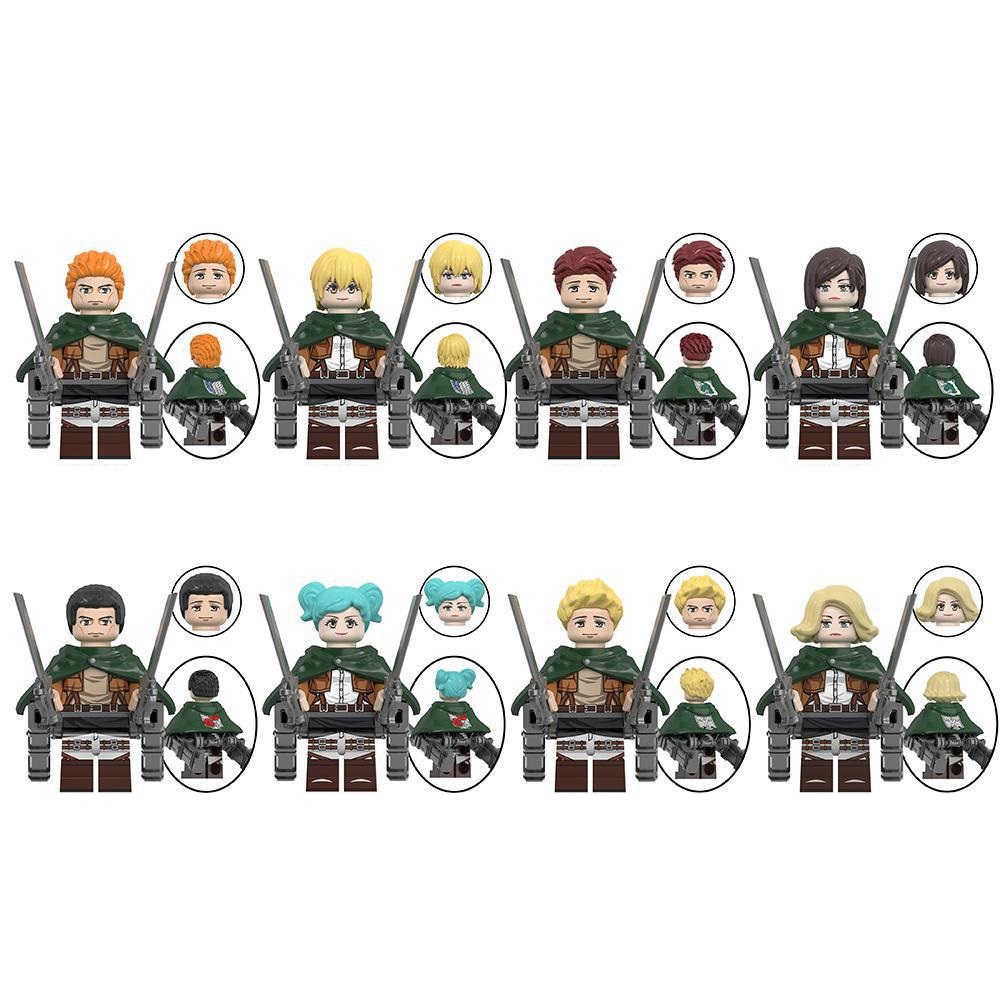 (Style B) Game Figures Building Blocks Anime Minifigures Toy for Kids Fits Lego Suit with Weapons