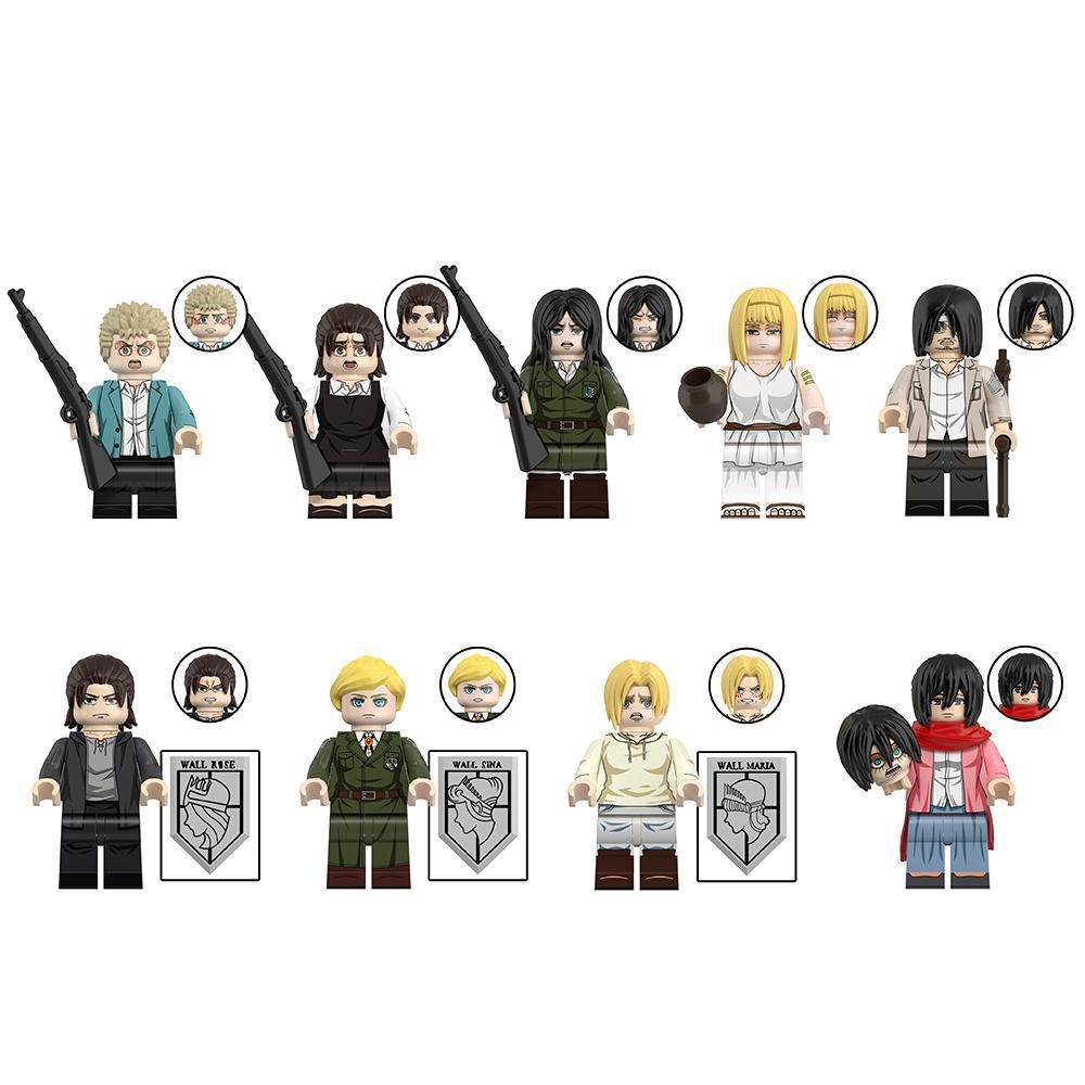 (Style B) Game Figures Building Blocks Anime Minifigures Toy for Kids Fits Lego Suit with Weapons