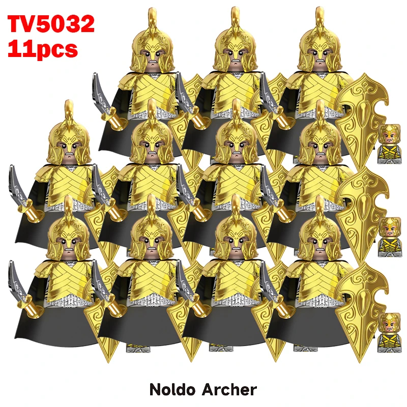 (Style B) Kids Toys Military Soldiers Building Blocks The Lord of Ring Army Infantry Weapons Bricks Christmas Gifts