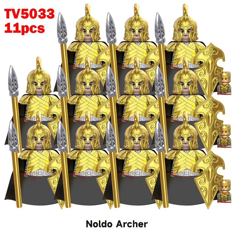 (Style B) Kids Toys Military Soldiers Building Blocks The Lord of Ring Army Infantry Weapons Bricks Christmas Gifts