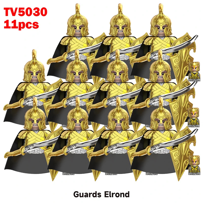 (Style B) Kids Toys Military Soldiers Building Blocks The Lord of Ring Army Infantry Weapons Bricks Christmas Gifts