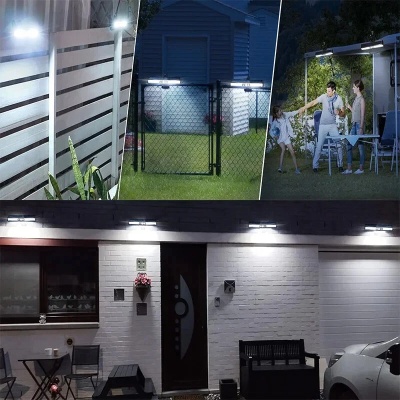 (Clamp Type) Portable Solar Motion Sensor Light Outdoor 36 LEDs Fence Clip-On Waterproof Lamp