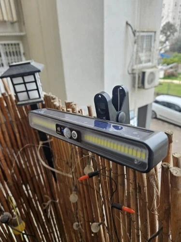 (Clamp Type) Portable Solar Motion Sensor Light Outdoor 36 LEDs Fence Clip-On Waterproof Lamp