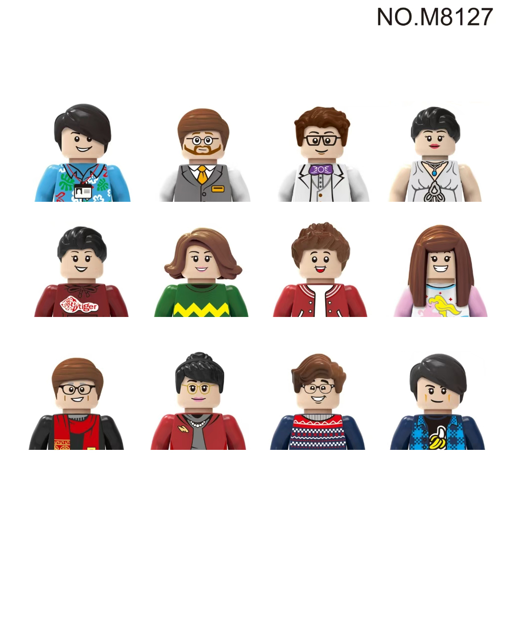 (Style A) City Characters Action Figures Building Blocks Policeman Teacher Fireman Occupation Mini Figurine Dolls Bricks Set Children Toys