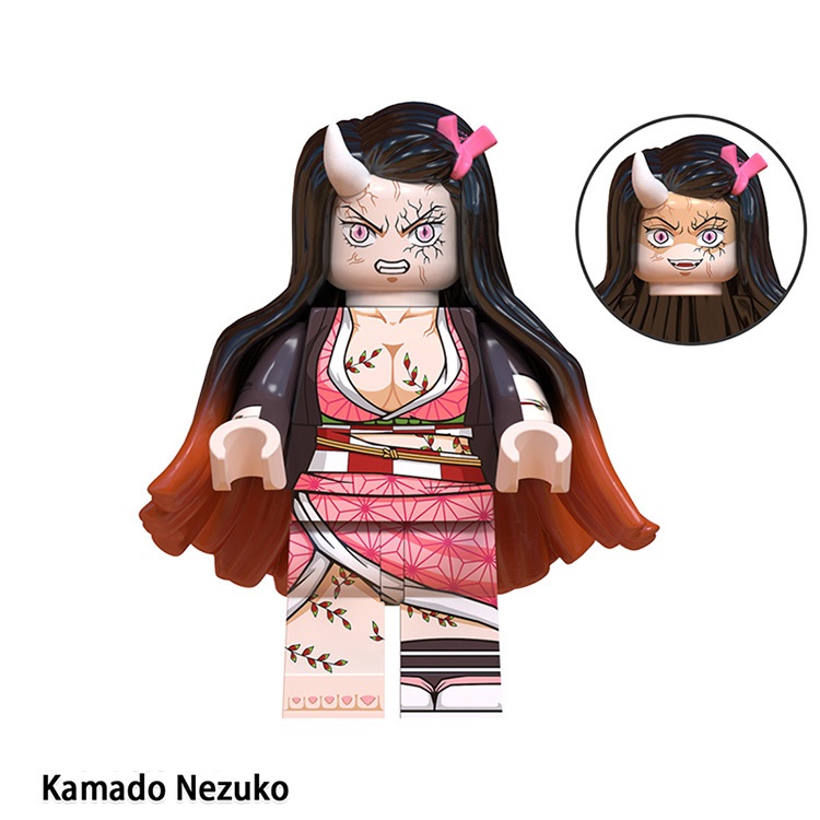 Anime Building Blocks Kamado Tanjirou Daki Minifigures Children Movie Series Toy Kids Gifts Fit Lego