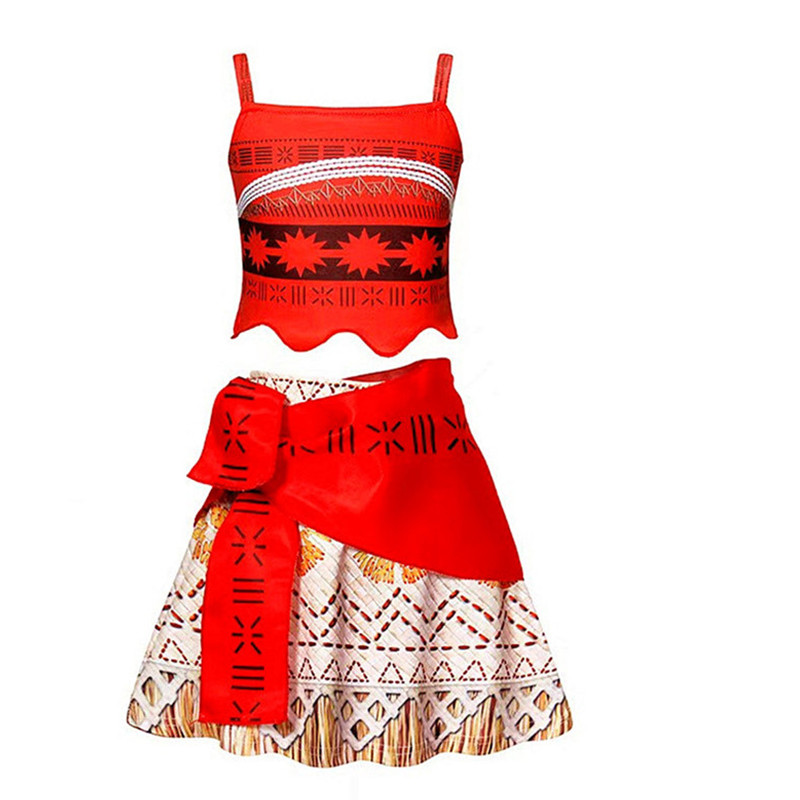 (1MMCM) Girls' Princess Costume Toddler Theme Birthday Outfit Halloween Costume Two-Piece Set Crop Top Fringe Skirt Outfit Holiday Grass
