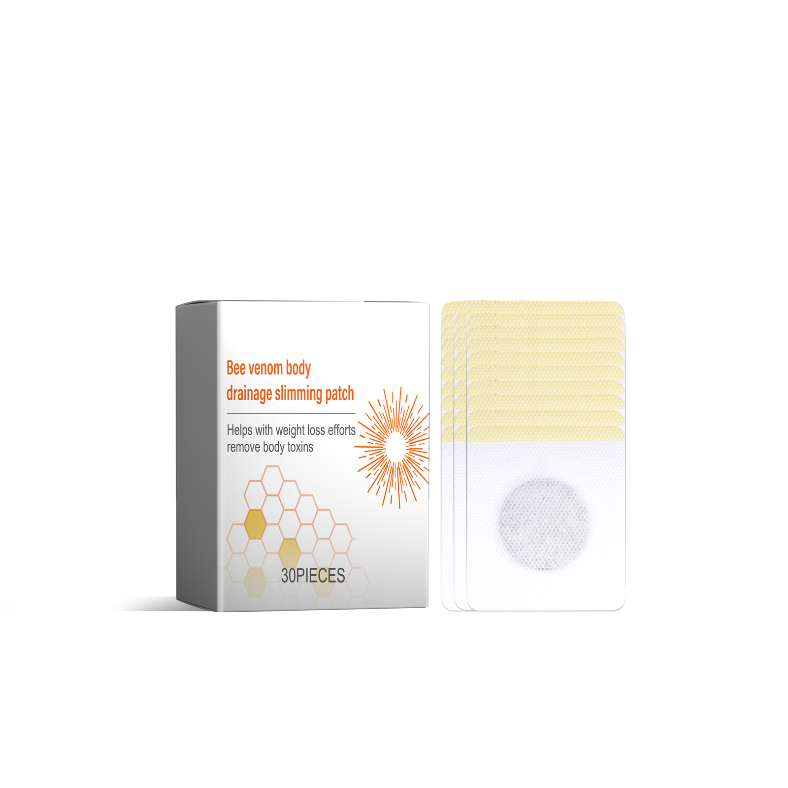 Bee Venom Lymph Slim Patch Ease Lymph Swelling Firm Arm Flabby Fat Tissue Body Shaping Care Sticker