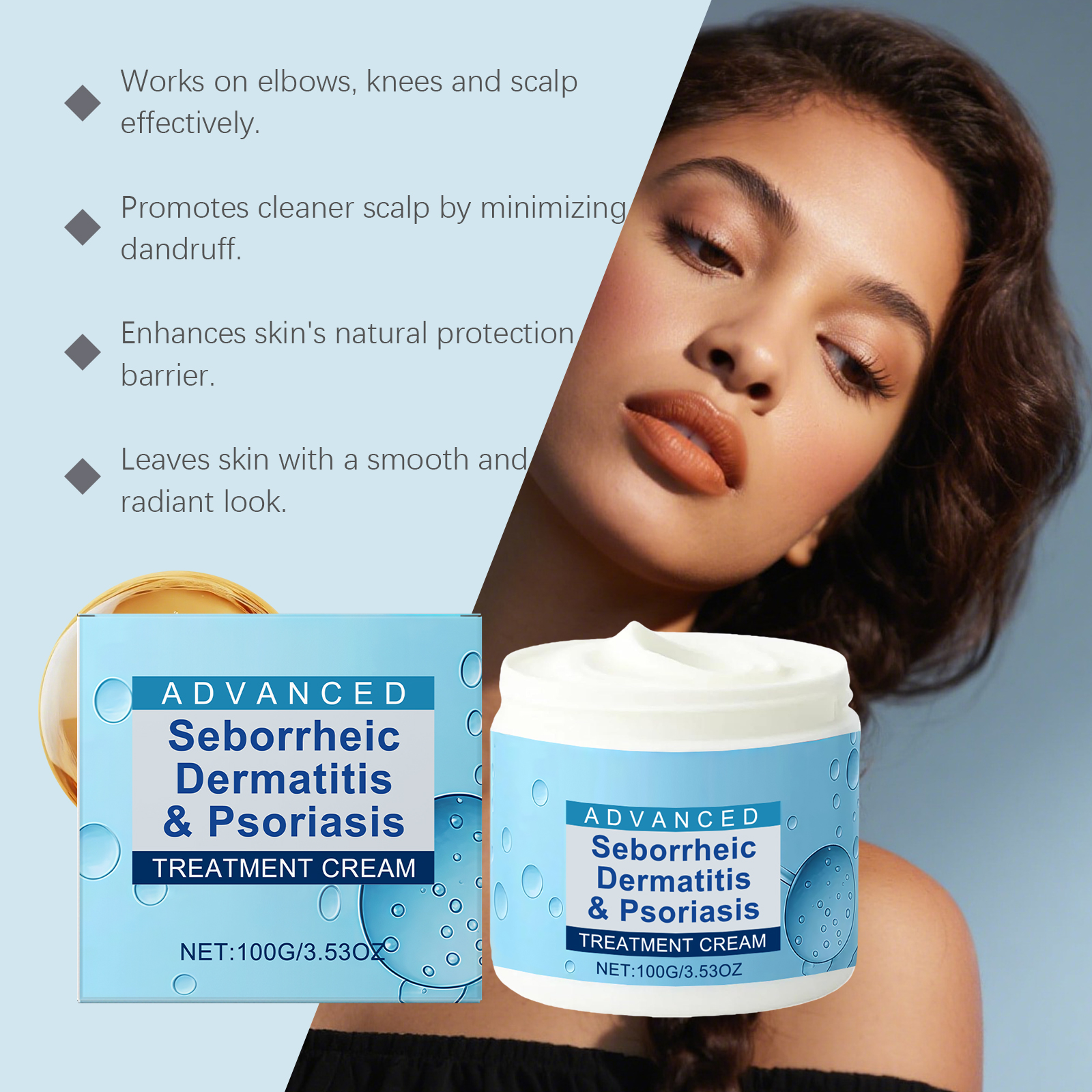 Scalp Care Cream Daily Moisturizing Hydrating Nourishing Plumping Softening Protecting Scalp Conditioning Smooth Hair Tresses