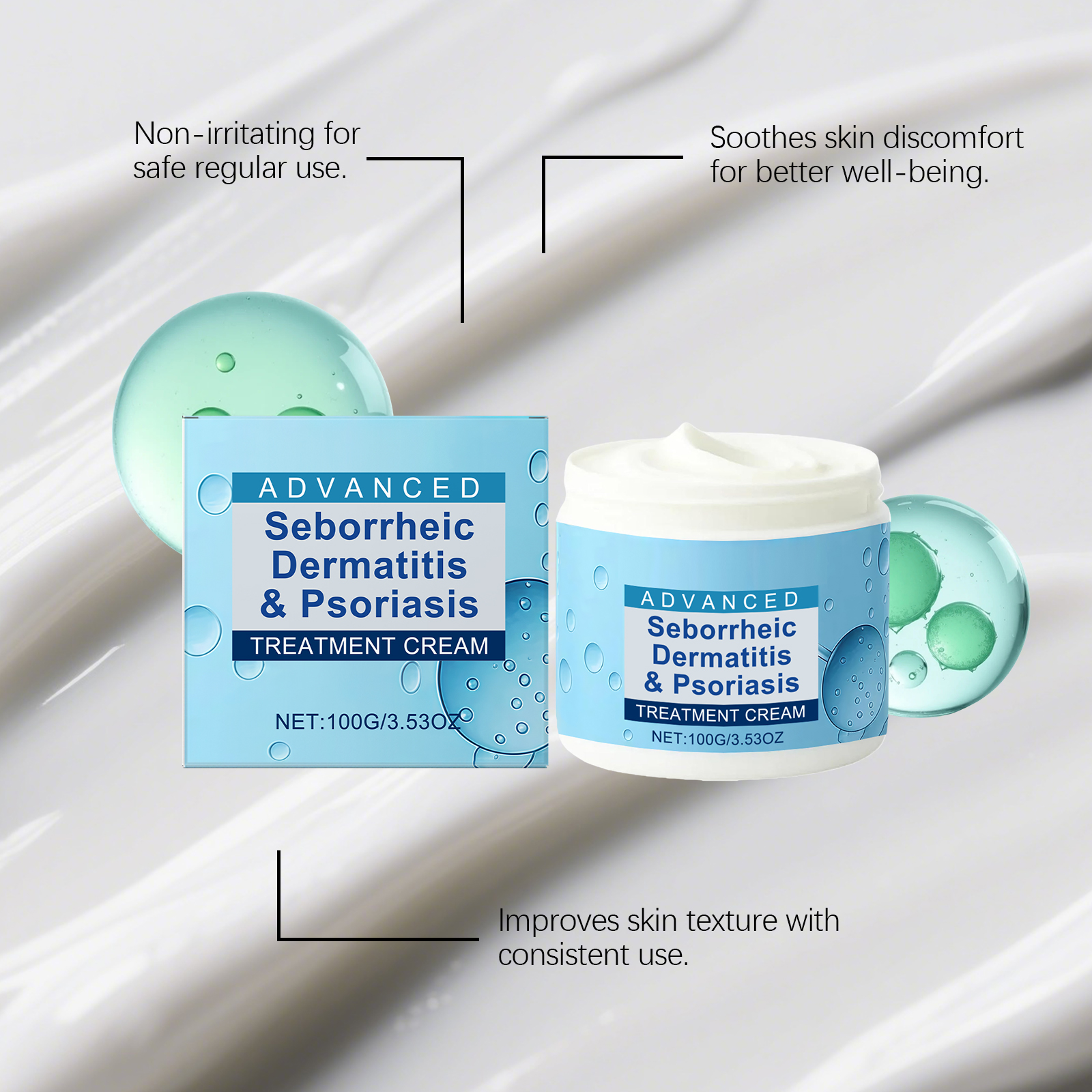 Scalp Care Cream Daily Moisturizing Hydrating Nourishing Plumping Softening Protecting Scalp Conditioning Smooth Hair Tresses