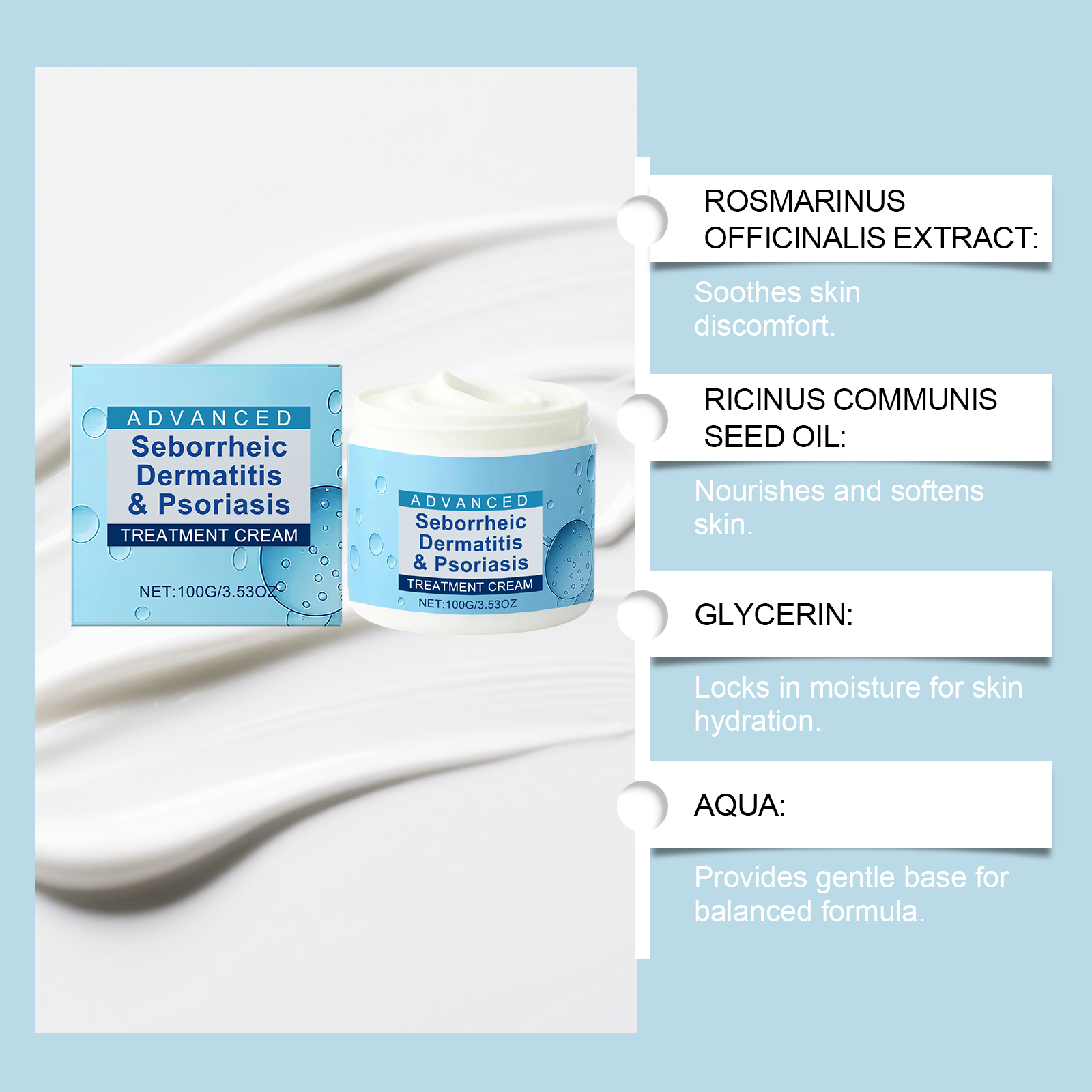 Scalp Care Cream Daily Moisturizing Hydrating Nourishing Plumping Softening Protecting Scalp Conditioning Smooth Hair Tresses