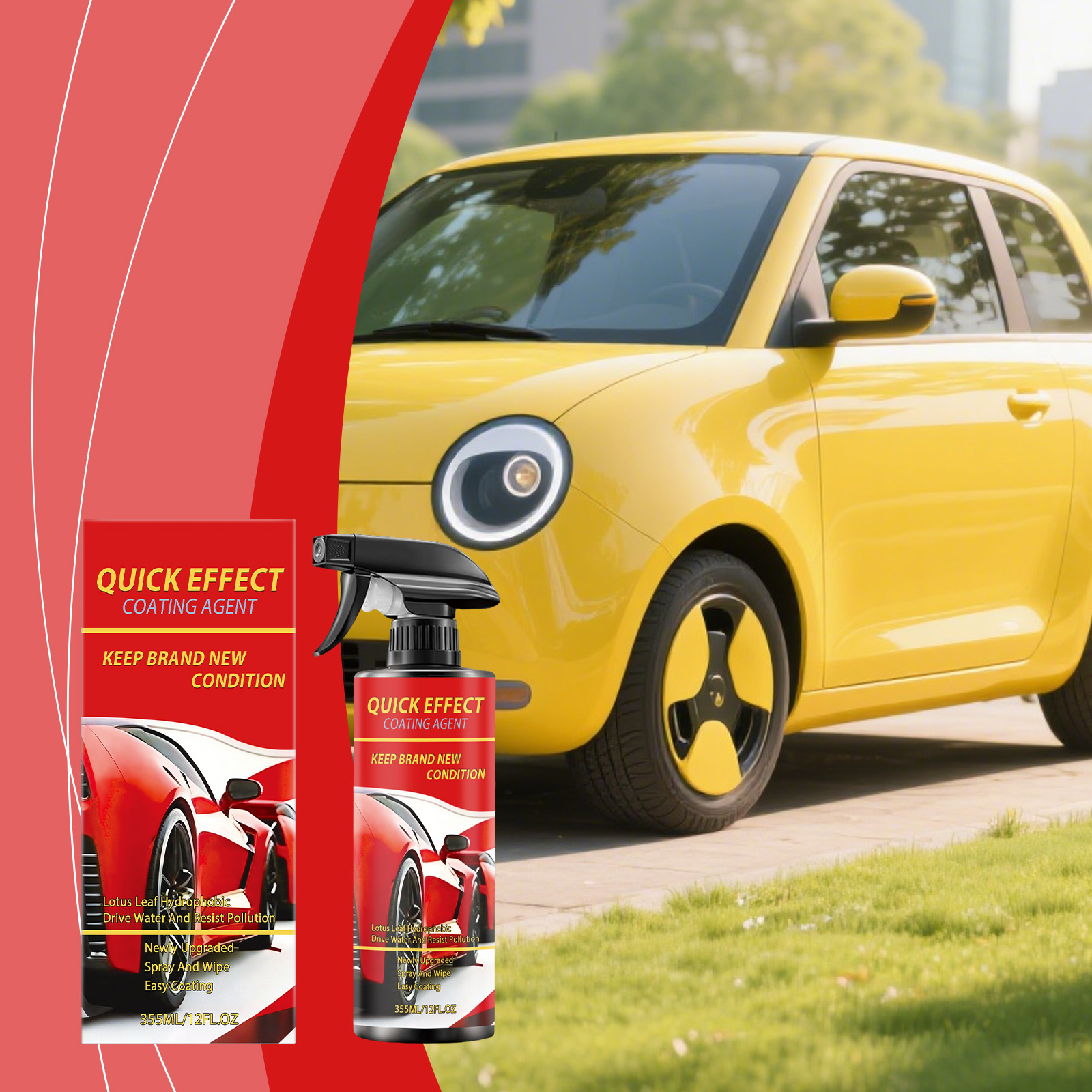 Car Coating Spray Daily Convenient Nano Cleansing Shiny Rustproof Care Body Surface Gloss Protect Liquid Film