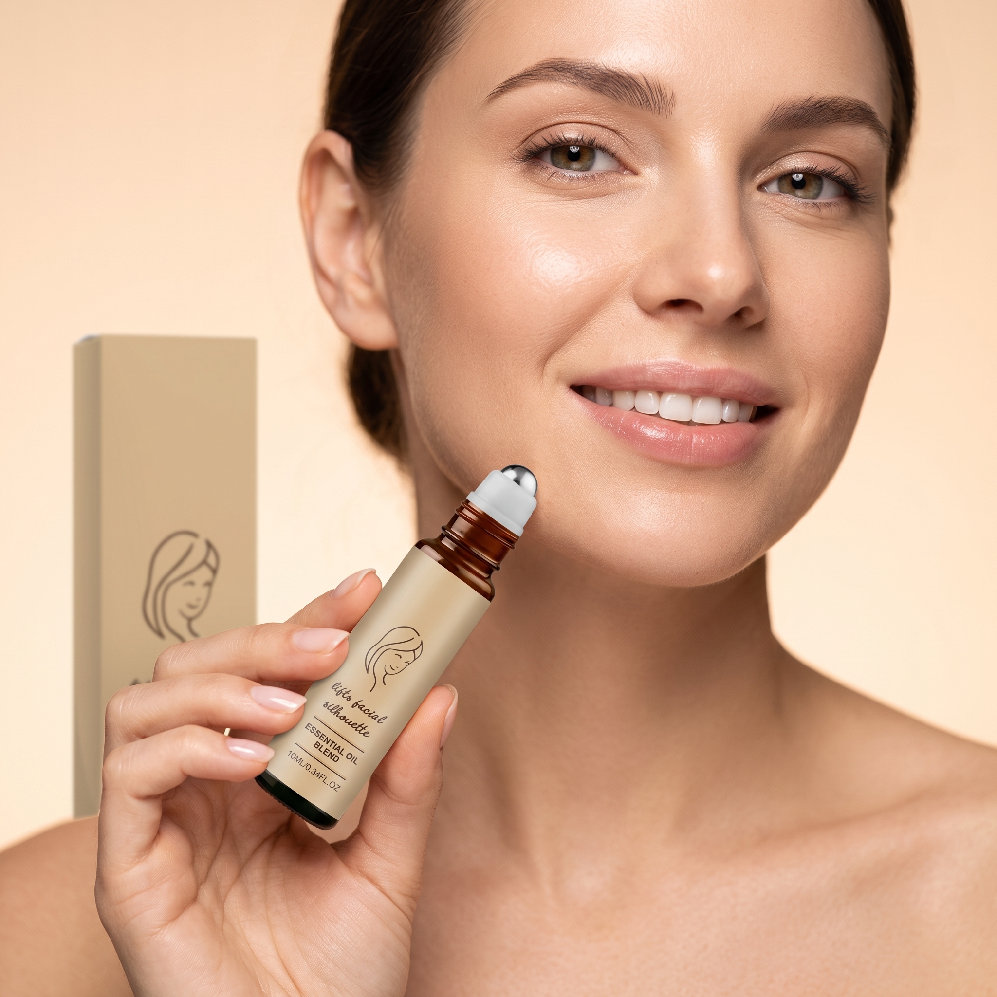 Facial Skin Essential Oil Roller Mild Moisturizing Hydrating Face Contour Line Massage Skin Care Daily Treatment Oil