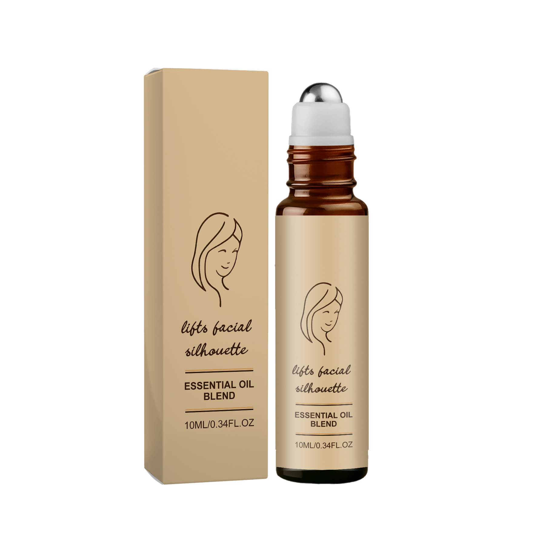 Facial Skin Essential Oil Roller Mild Moisturizing Hydrating Face Contour Line Massage Skin Care Daily Treatment Oil