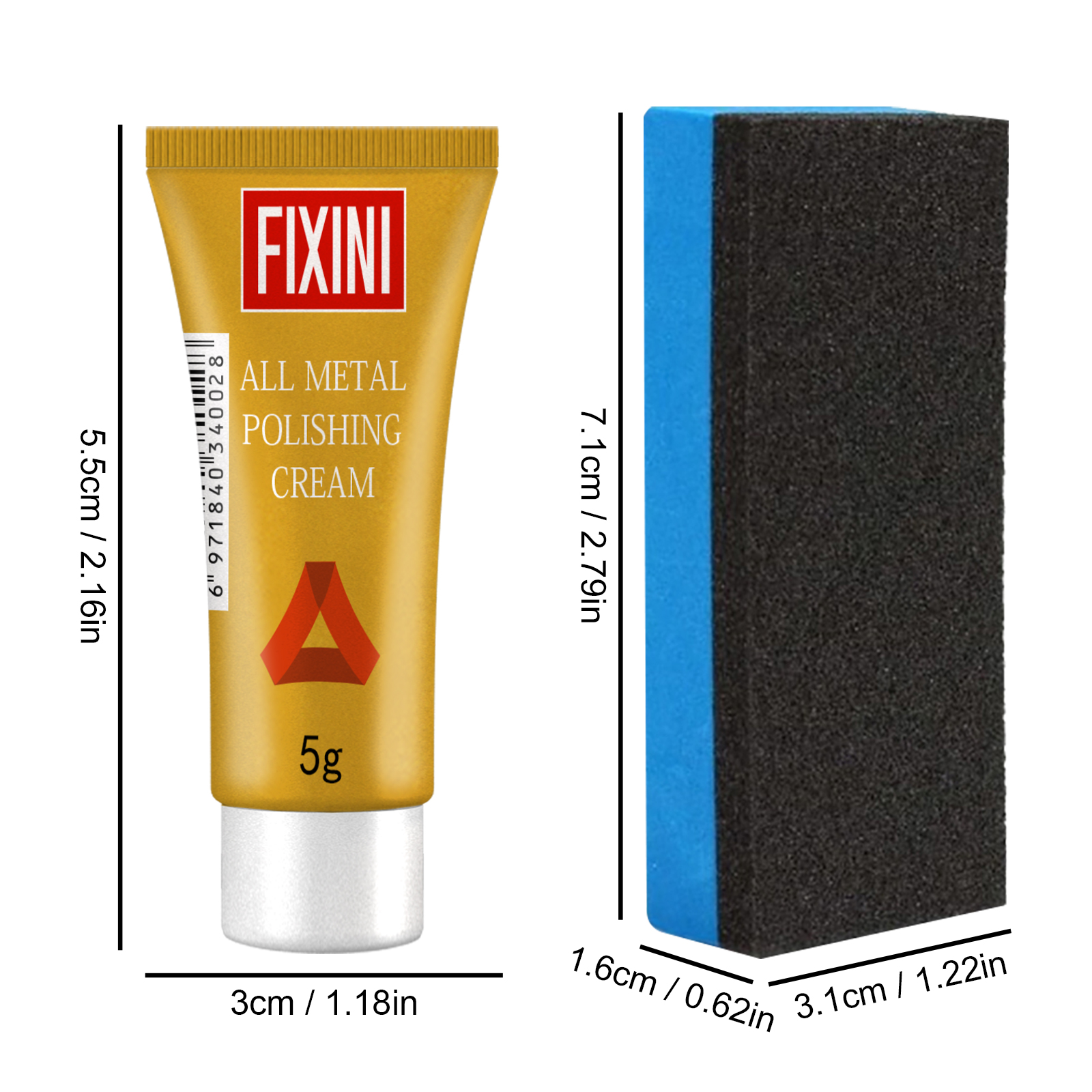 Metal Polishing Paste Copper Rust Removing Multi Function Clean Care For Tire Kitchen All Metal Objects