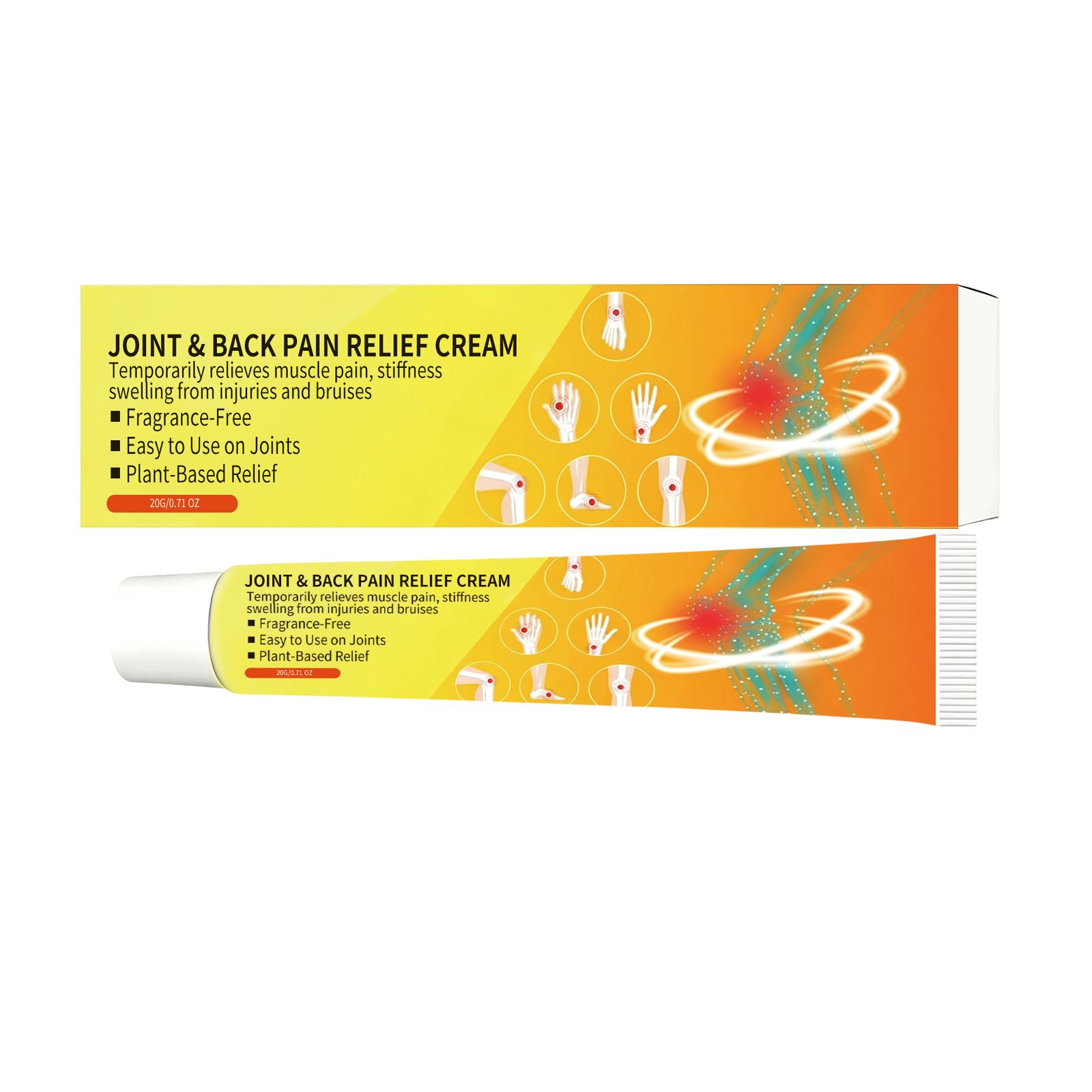 Joint Care Cream Mild Formula Easy To Absorb For Joint Back Skin External Massage Daily Maintenance
