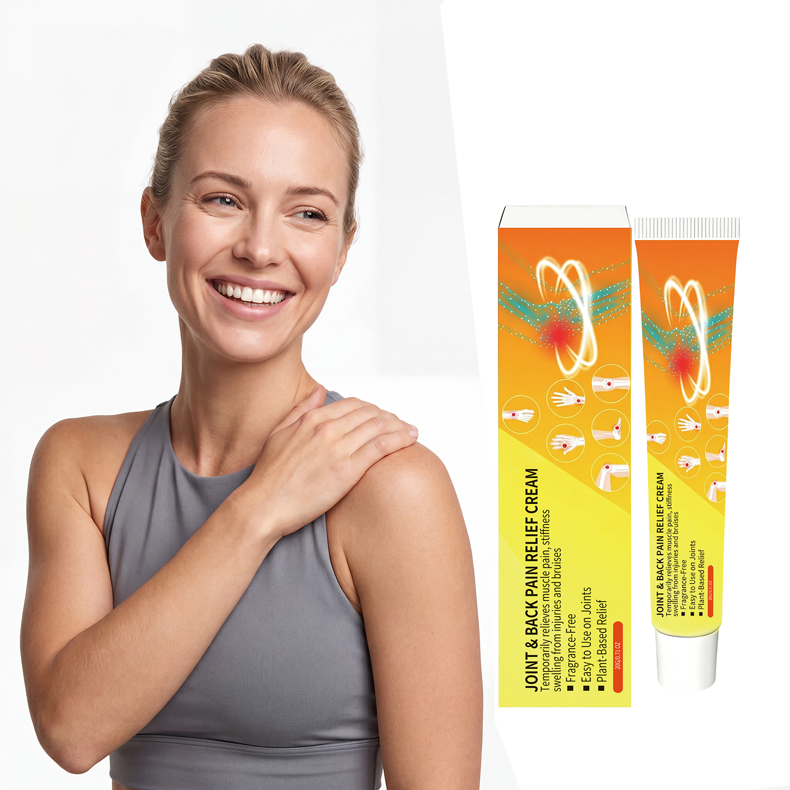 Joint Care Cream Mild Formula Easy To Absorb For Joint Back Skin External Massage Daily Maintenance