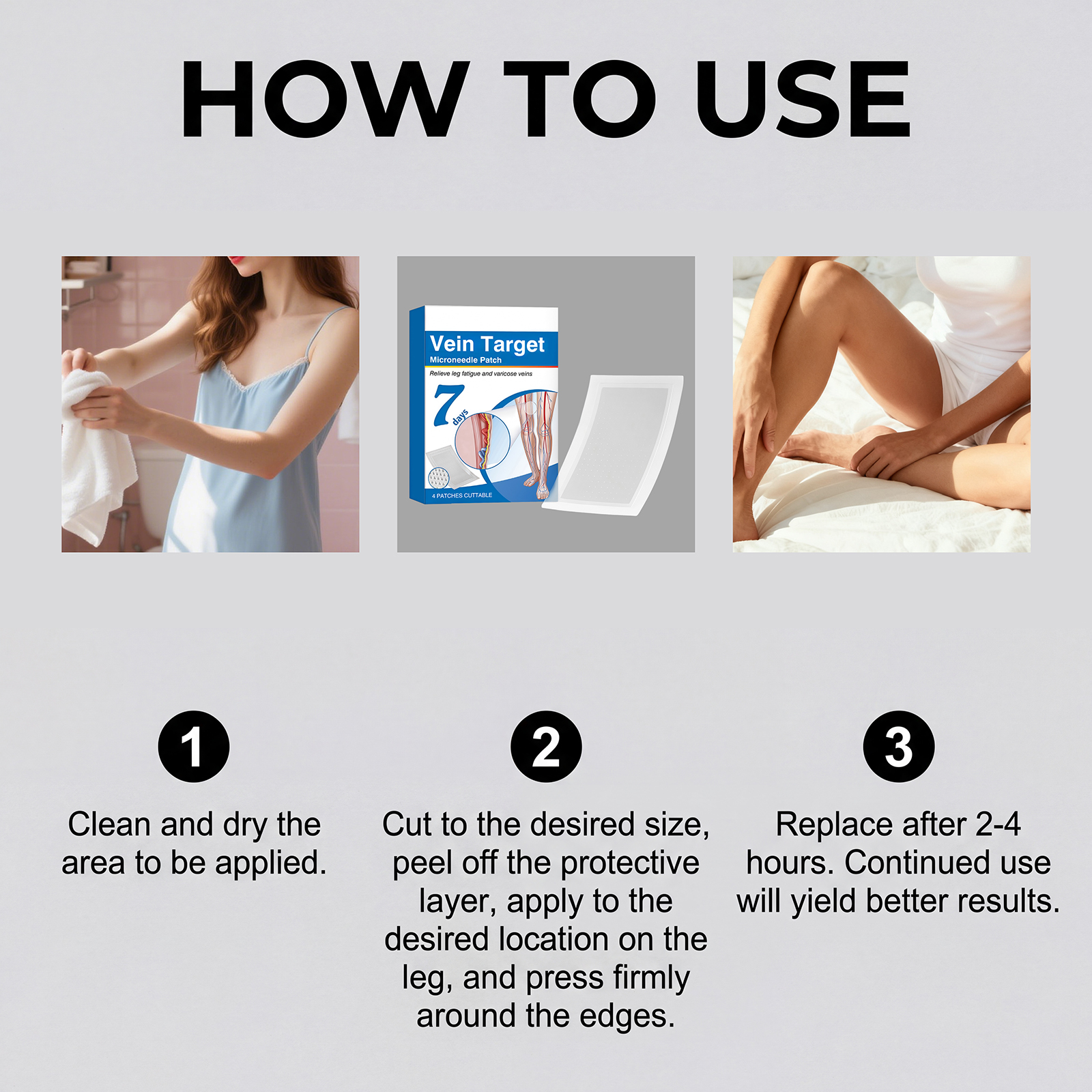 Leg Care Patch Mild Soft Breathable Skin Friendly External Convenient Daily Protect Leg Skin