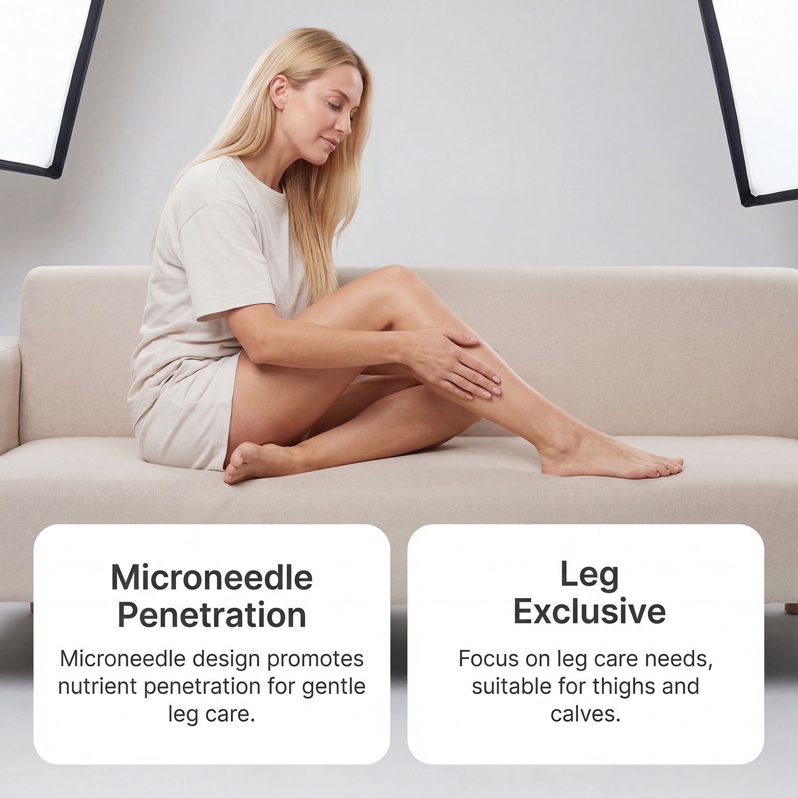 Leg Care Patch Mild Soft Breathable Skin Friendly External Convenient Daily Protect Leg Skin
